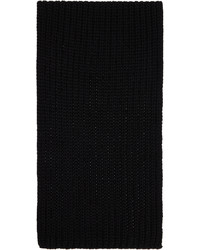 Écharpe en tricot noire Mackage