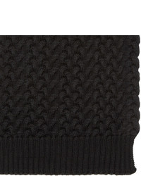 Écharpe en tricot noire Dolce & Gabbana