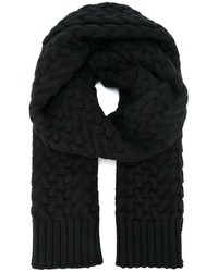 Écharpe en tricot noire Dolce & Gabbana