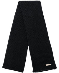 Écharpe en tricot noire DSQUARED2