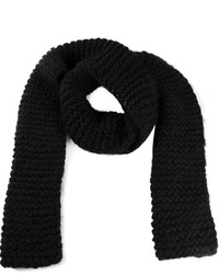 Écharpe en tricot noire