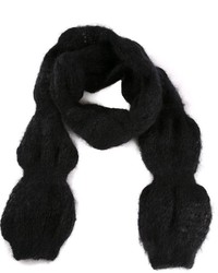 Écharpe en tricot noire