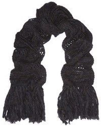 Écharpe en tricot noire Etoile Isabel Marant