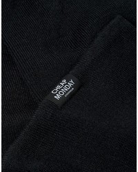 Écharpe en tricot noire Cheap Monday