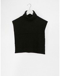 Écharpe en tricot noire Monki