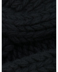 Écharpe en tricot noire Balmain