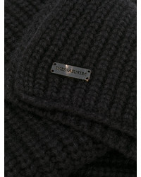 Écharpe en tricot noire Iris von Arnim