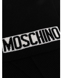 Écharpe en tricot noire Moschino