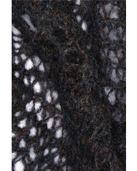 Écharpe en tricot noire Etoile Isabel Marant