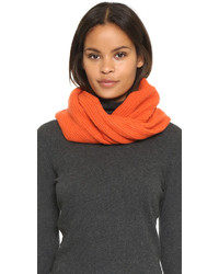Écharpe en tricot orange