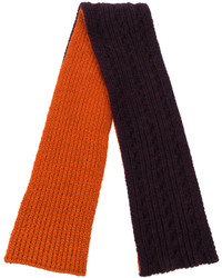Écharpe en tricot orange Barena
