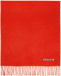 Écharpe en tricot rouge Acne Studios