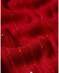 Écharpe en tricot rouge Lavand