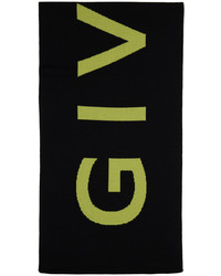 Écharpe en tricot vert foncé Givenchy