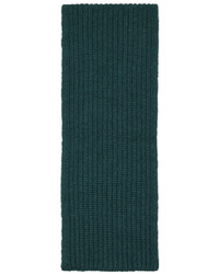 Écharpe en tricot vert foncé Salvatore Ferragamo
