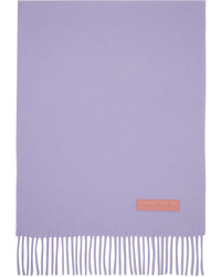 Écharpe en tricot violet clair