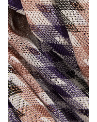 Écharpe en tricot violet clair Missoni