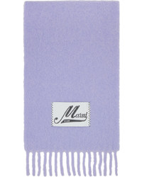 Écharpe en tricot violet clair Marni