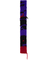 Écharpe en tricot violette