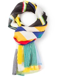 Écharpe géométrique multicolore Pierre Louis Mascia