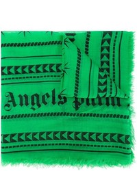 Écharpe géométrique verte Palm Angels