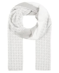 Écharpe imprimée blanche GUESS