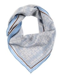 Écharpe imprimée bleu clair Becksöndergaard