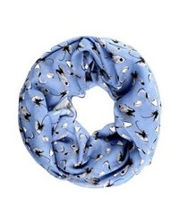 Écharpe imprimée bleu clair Esprit