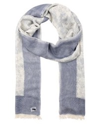 Écharpe imprimée bleu clair Repeat