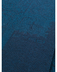 Écharpe imprimée bleu marine Etro