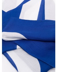 Écharpe imprimée bleue Moschino