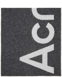 Écharpe imprimée gris foncé Acne Studios