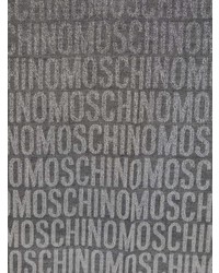 Écharpe imprimée grise Moschino