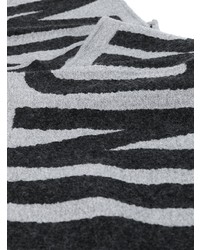 Écharpe imprimée grise Moschino