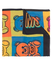 Écharpe imprimée multicolore Moschino