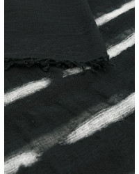 Écharpe imprimée noire Faliero Sarti