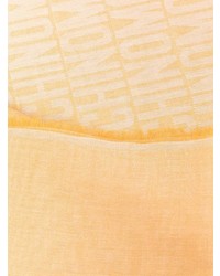Écharpe imprimée orange Moschino