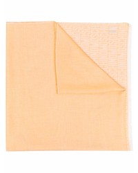 Écharpe imprimée orange Moschino