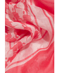 Écharpe imprimée rose Karl Lagerfeld