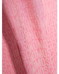 Écharpe imprimée rose Moschino