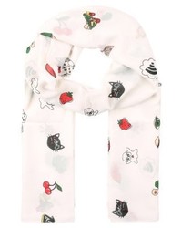 Écharpe imprimée rose Only
