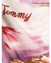 Écharpe imprimée rose Tommy Jeans
