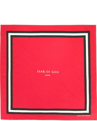 Écharpe imprimée rouge Fear Of God
