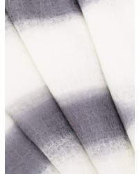 Écharpe imprimée tie-dye blanche Suzusan