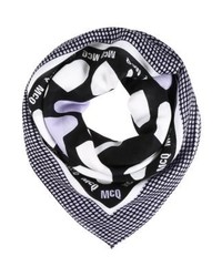 Écharpe imprimée violet clair McQ Alexander McQueen