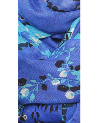Écharpe légère bleu marine Diane von Furstenberg