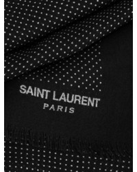 Écharpe noire Saint Laurent