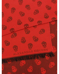 Écharpe rouge Alexander McQueen