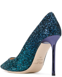 Escarpins bleu canard Jimmy Choo