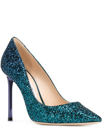 Escarpins bleu canard Jimmy Choo